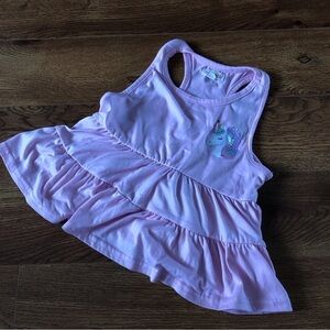 Lemon Kiss pink unicorn tank top in size 6